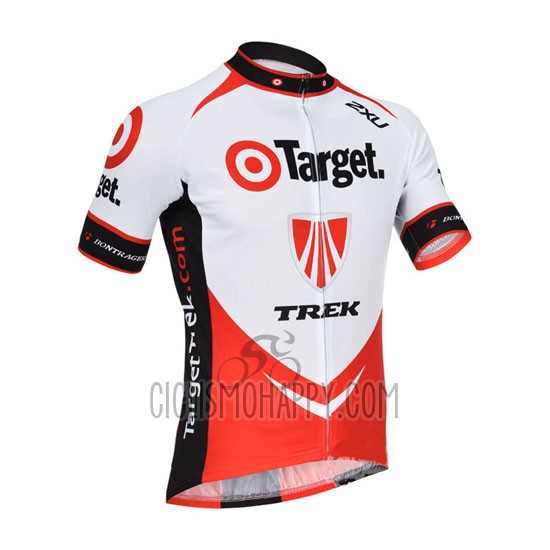 Trek Cycling Jersey Bib Short 2013 Short Sleeve Red and White